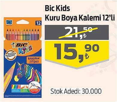 Bic Kids Kuru Boya Kalemi 12'li image