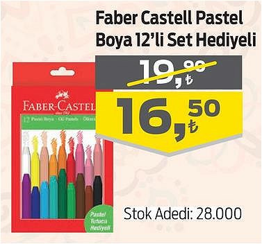 Faber Castell Pastel Boya 12'li Set Hediyeli image