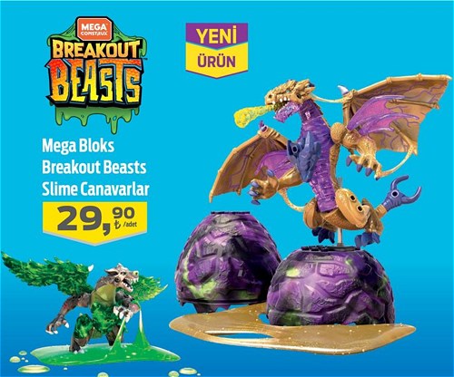 Mega Bloks Breakout Beats Slime Canavarlar/Adet image