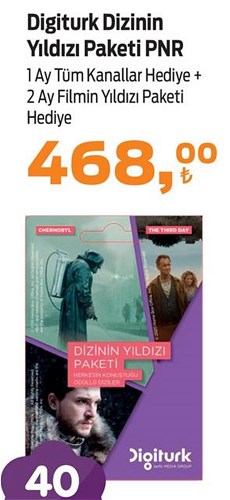 Digiturk Dizinin Yıldızı Paketi Pnr image