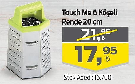 Touch Me 6 Köşeli Rende 20 cm image