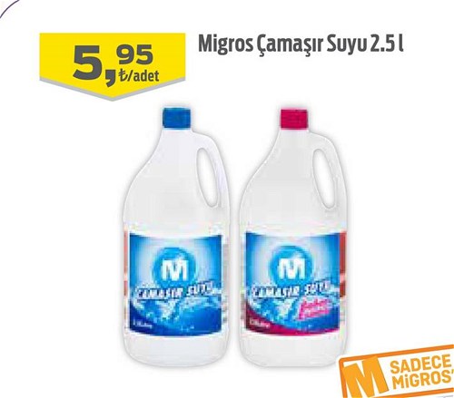 Migros Çamaşır Suyu 2.5 l image