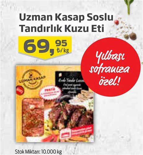 Uzman Kasap Soslu Tandırlık Kuzu Eti Kg image