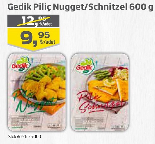 Gedik Piliç Nugget/Schnitzel 600 g image