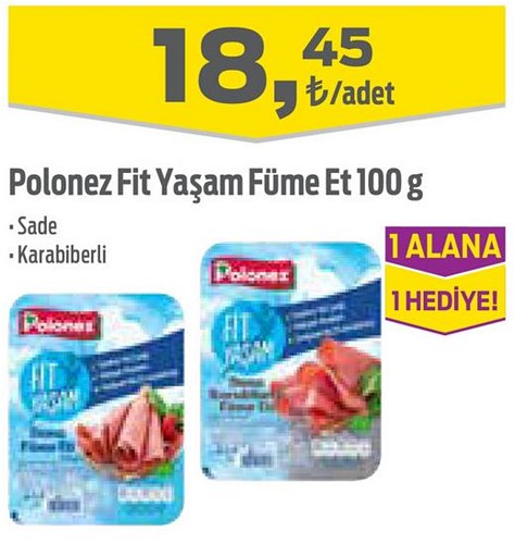 Polonez Fit Yaşam Füme Et 100 g image