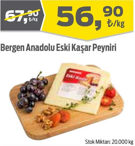 Bergen Anadolu Eski Kaşar Peyniri Kg image