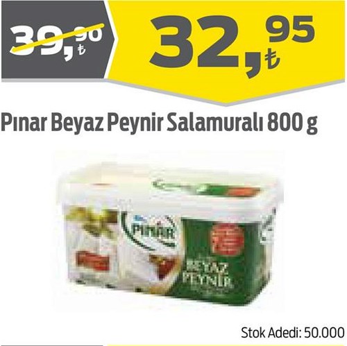 Pınar Beyaz Peynir Salamuralı 800 g image