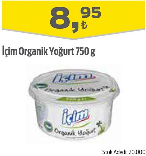 İçim Organik Yoğurt 750 g image