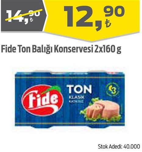 Fide Ton Balığı Konservesi 2x160 g image