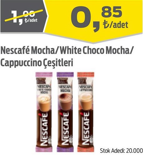 Nescafe Mocha/White Choco Mocha/Cappuccino Çeşitleri image