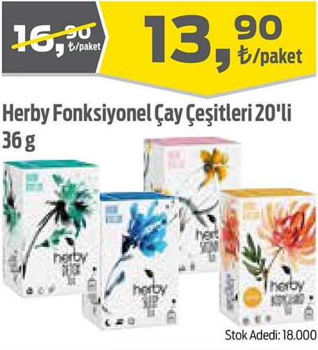 Herby Fonksiyonel Çay Çeşitleri 20'li 36 g image