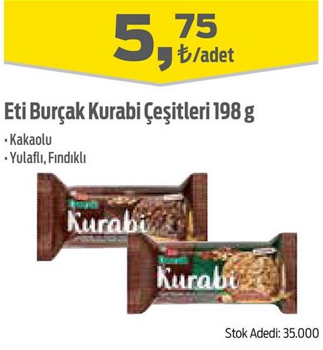 Eti Burçak Kurabi Çeşitleri 198 g image