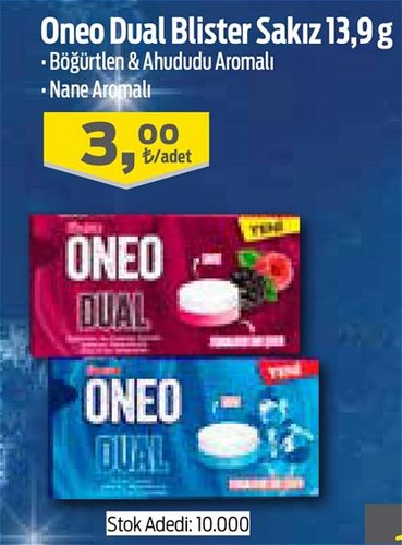 Oneo Dual Blister Sakız 13,9 g image