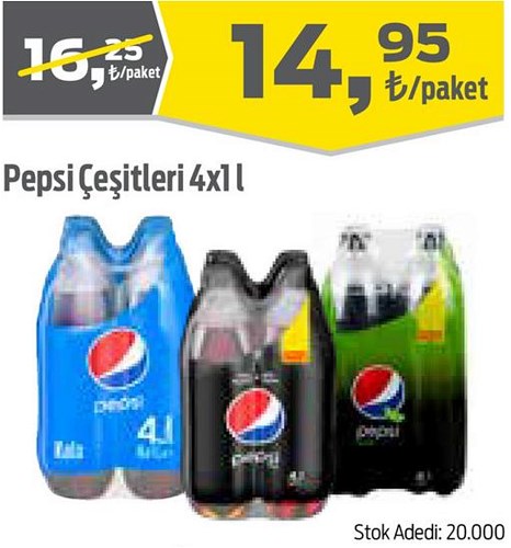 Pepsi Çeşitleri 4x1 l image