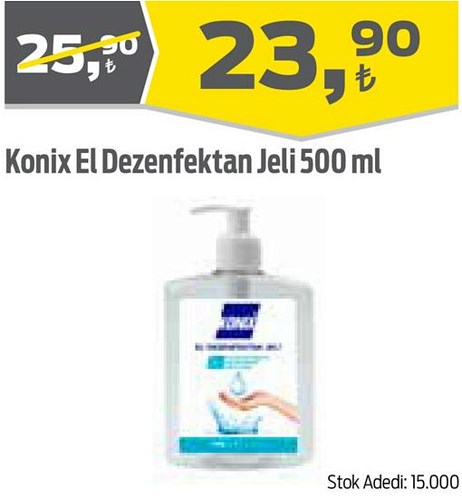 Konix El Dezenfektan Jeli 500 ml image