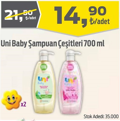 Uni Baby Şampuan Çeşitleri 700 ml image