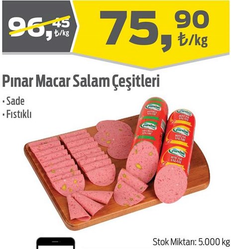 Pınar Macar Salam Çeşitleri Kg image