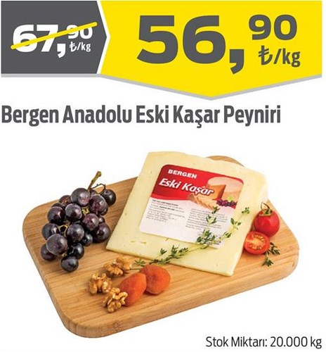 Bergen Anadolu Eski Kaşar Peyniri Kg image