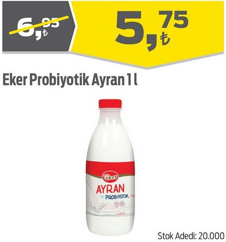 Eker Probiyotik Ayran 1 l image