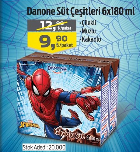 Danone Süt Çeşitleri 6x180 ml image