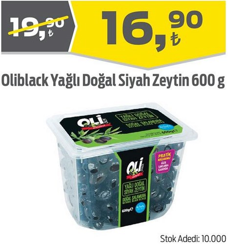 Oliblack Yağlı Doğal Siyah Zeytin 600 g image