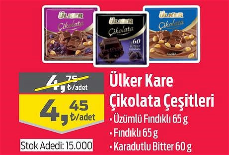 Ülker Kare Çikolata Çeşitleri image