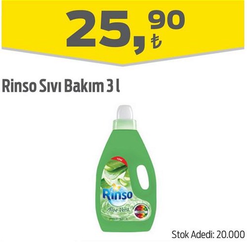 Rinso Sıvı Bakım 3 l image