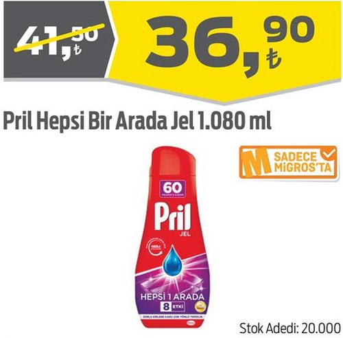 Pril Hepsi Bir Arada Jel 1.080 ml image