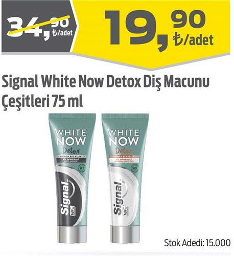 Signal White Now Detox Diş Macunu Çeşitleri 75 ml image