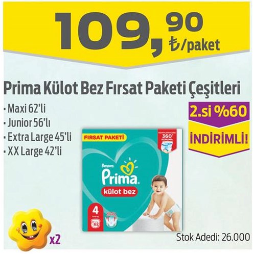 Prima Külot Bez Fırsat Paketi Çeşitleri image