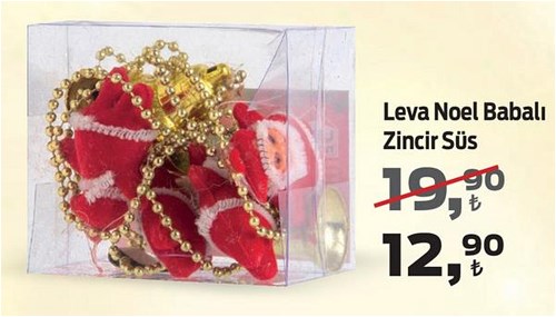 Leva Noel Babalı Zincir Süs image