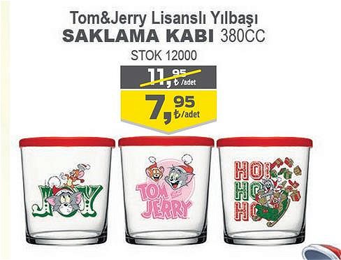 Paşabahçe Tom&Jerry Lisanslı Yılbaşı Saklama Kabı 380 cc image