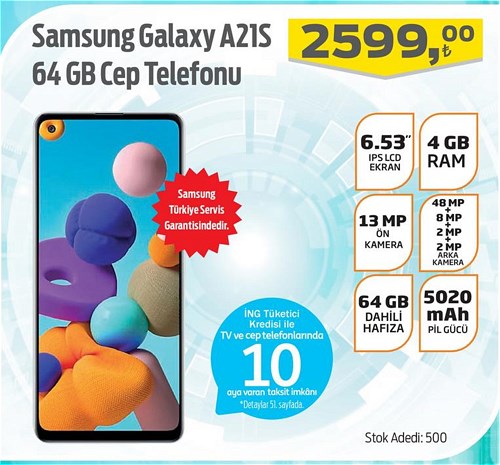 Samsung Galaxy A21S 64 GB Cep Telefonu image