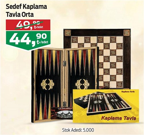 Sedef Kaplama Tavla Orta  image