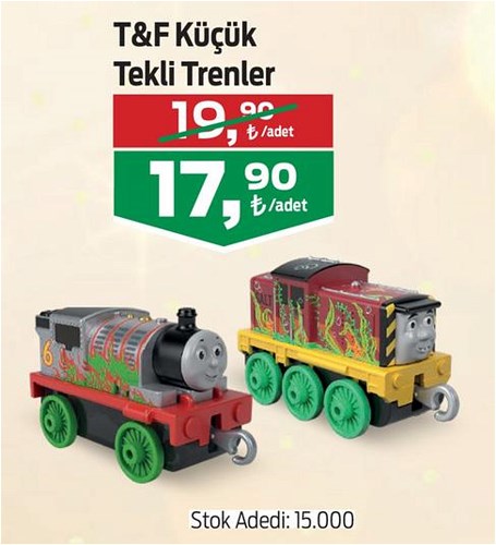 T&F Küçük Tekli Trenler/Adet image