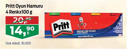 Pritt Oyun Hamuru 4 Renkx100 g image