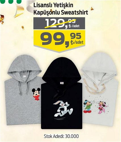 Lisanslı Yetişkin Kapüşonlu Sweatshirt  image