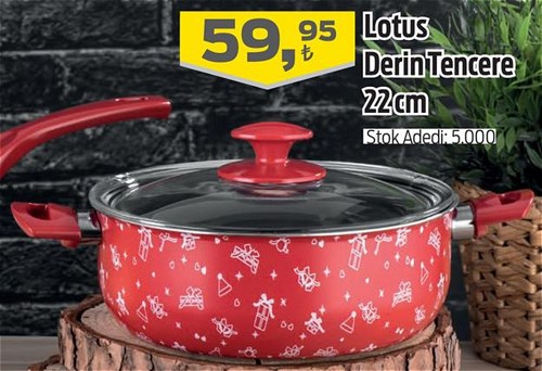 Papilla Lotus Derin Tencere 22 cm image