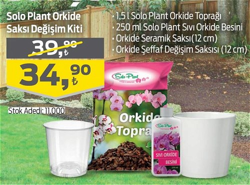 Solo Plant Orkide Saksı Değişim Kiti image