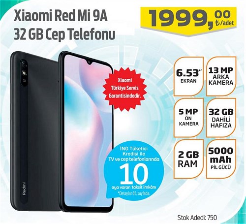 Xiaomi Red Mi 9A 32 GB Cep Telefonu image