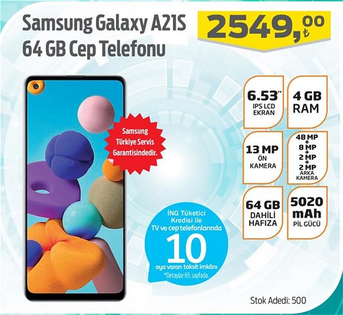 Samsung Galaxy A21S 64 GB Cep Telefonu image