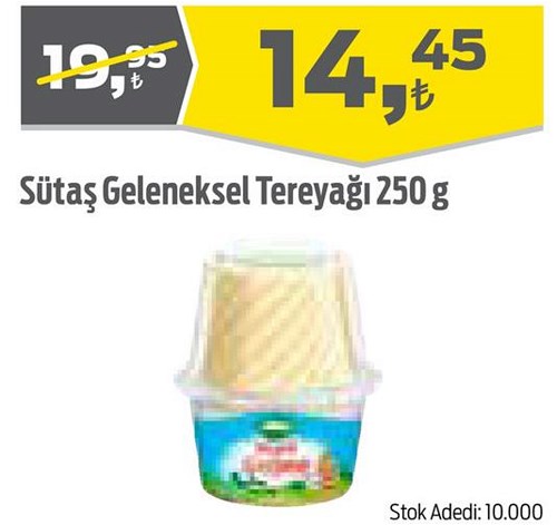 Sütaş Geleneksel tereyağı 250 g image