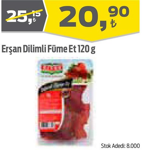 Erşan Dilimli Füme Et 120 g image