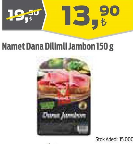 Namet Dana Dilimli Jambon 150 g image