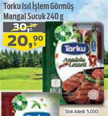 Torku Isıl İşlem Görmüş Mangal Sucuk 240 g image