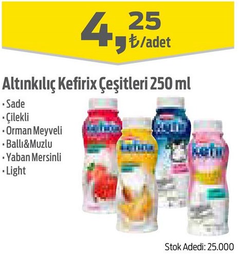 Altınkılıç Kefirix Çeşitleri 250 ml image