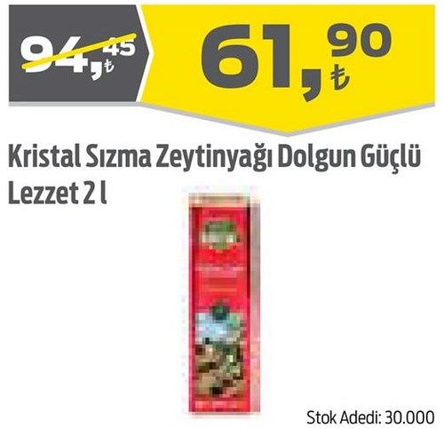 Kristal Sızma Zeytinyağı Dolgun Güçlü Lezzet 2 l image