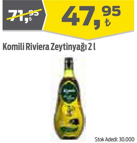 Komili Riviera Zeytinyağı 2 l image