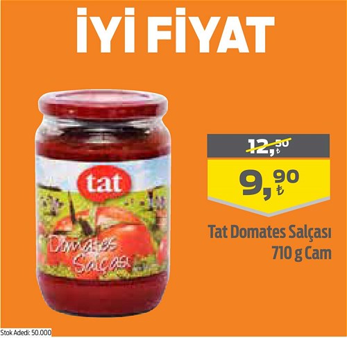 Tat Domates Salçası 710 g Cam image