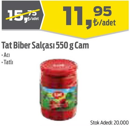 Tat Biber Salçası 550 g Cam image